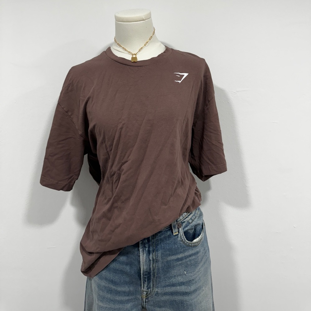 Gymshark T shirt in brown